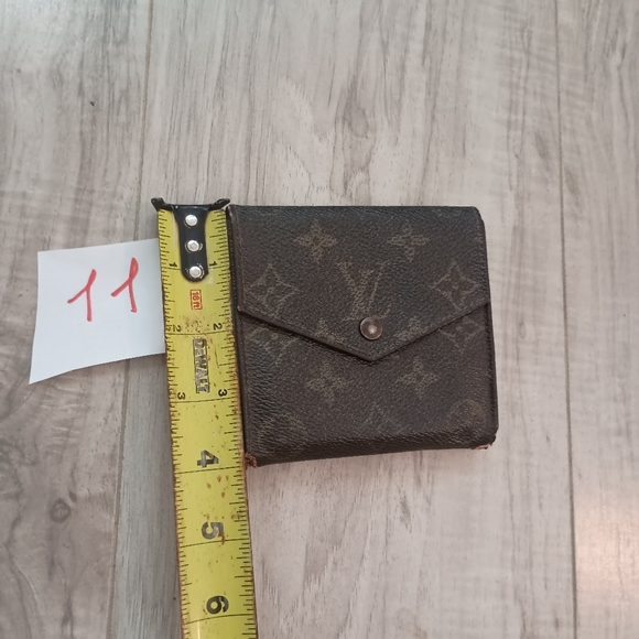 Louis Vuitton W Hook Wallet Monogram Beige Monogram Canvas Authentic - Picture 14 of 14